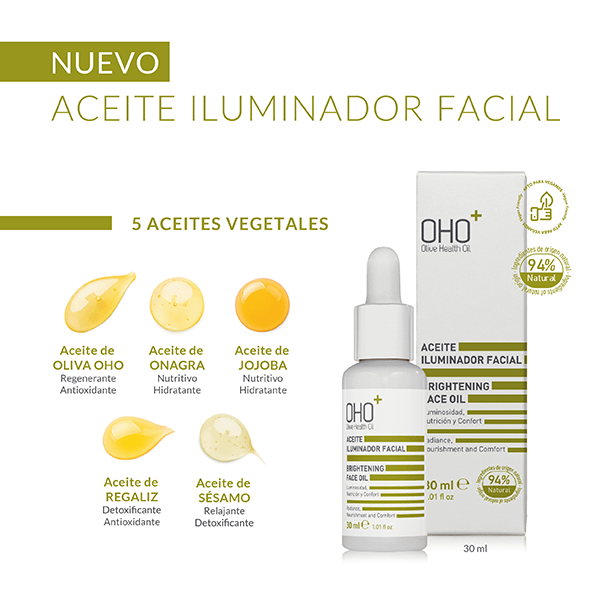 Nuevo Aceite Iluminador Facial de OHO con 5 aceites vegetales